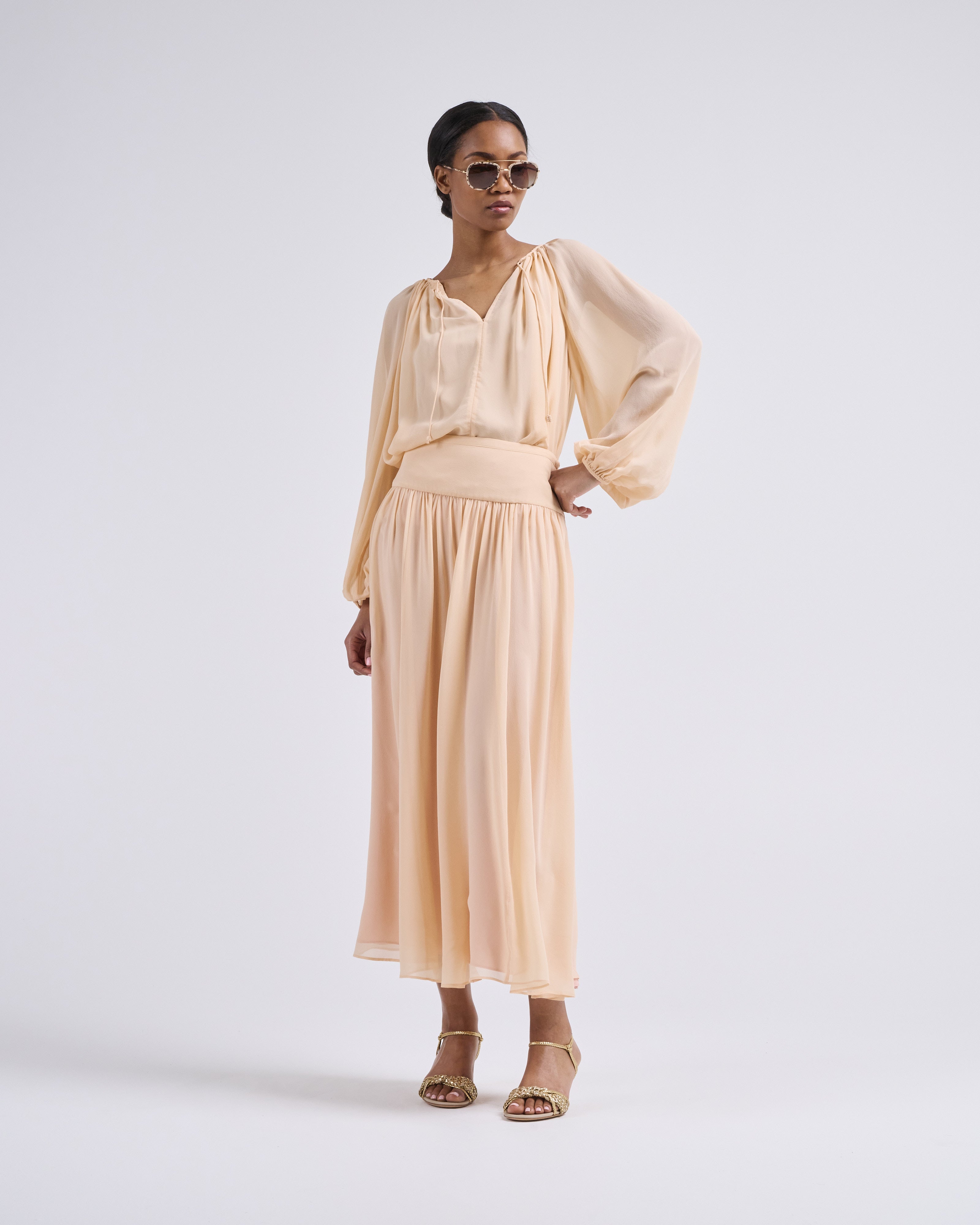 Ulla Johnson Safa Blouse Peony