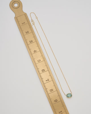 sage green tourmaline pendant necklace
