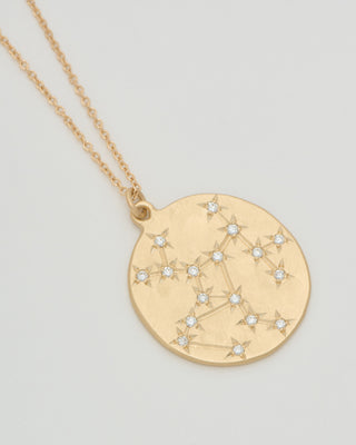 sagittarius diamond astrology necklace