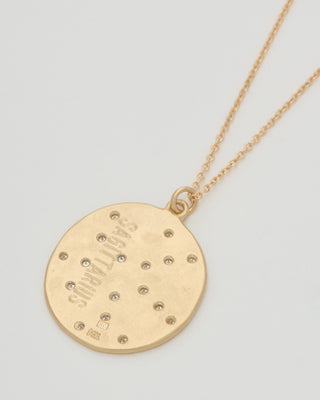 sagittarius diamond astrology necklace