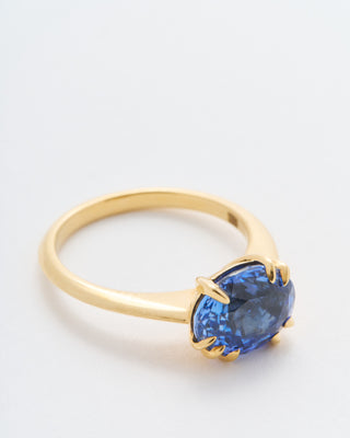 sapphire makhaira solitare ring