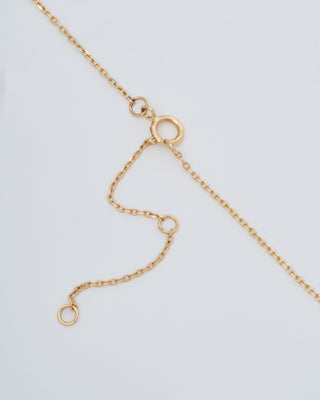 sapphire sun & moon medal necklace