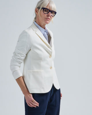 s.b. fitted blazer diagonal crafted with loro piana fabric