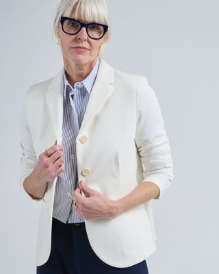 s.b. fitted blazer diagonal crafted with loro piana fabric