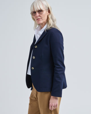 s.b. fitted blazer diagonal crafted with loro piana fabric