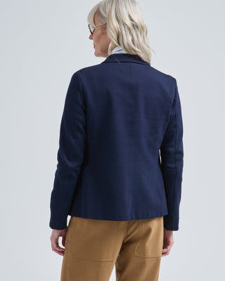 s.b. fitted blazer diagonal crafted with loro piana fabric