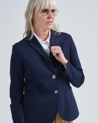 s.b. fitted blazer diagonal crafted with loro piana fabric