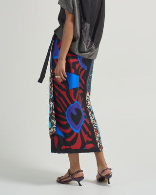 scarfy long skirt