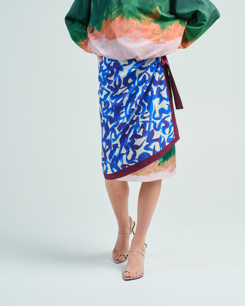 Dries Van Noten Scarfy Skirt Dessin A