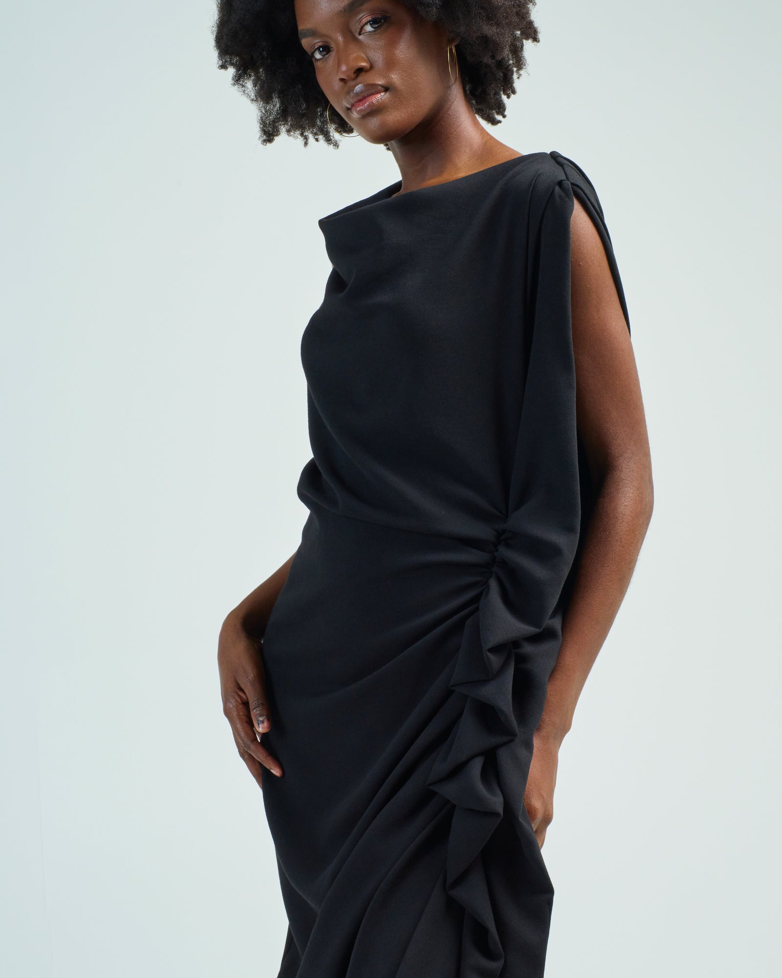 Black crane kite dress sale