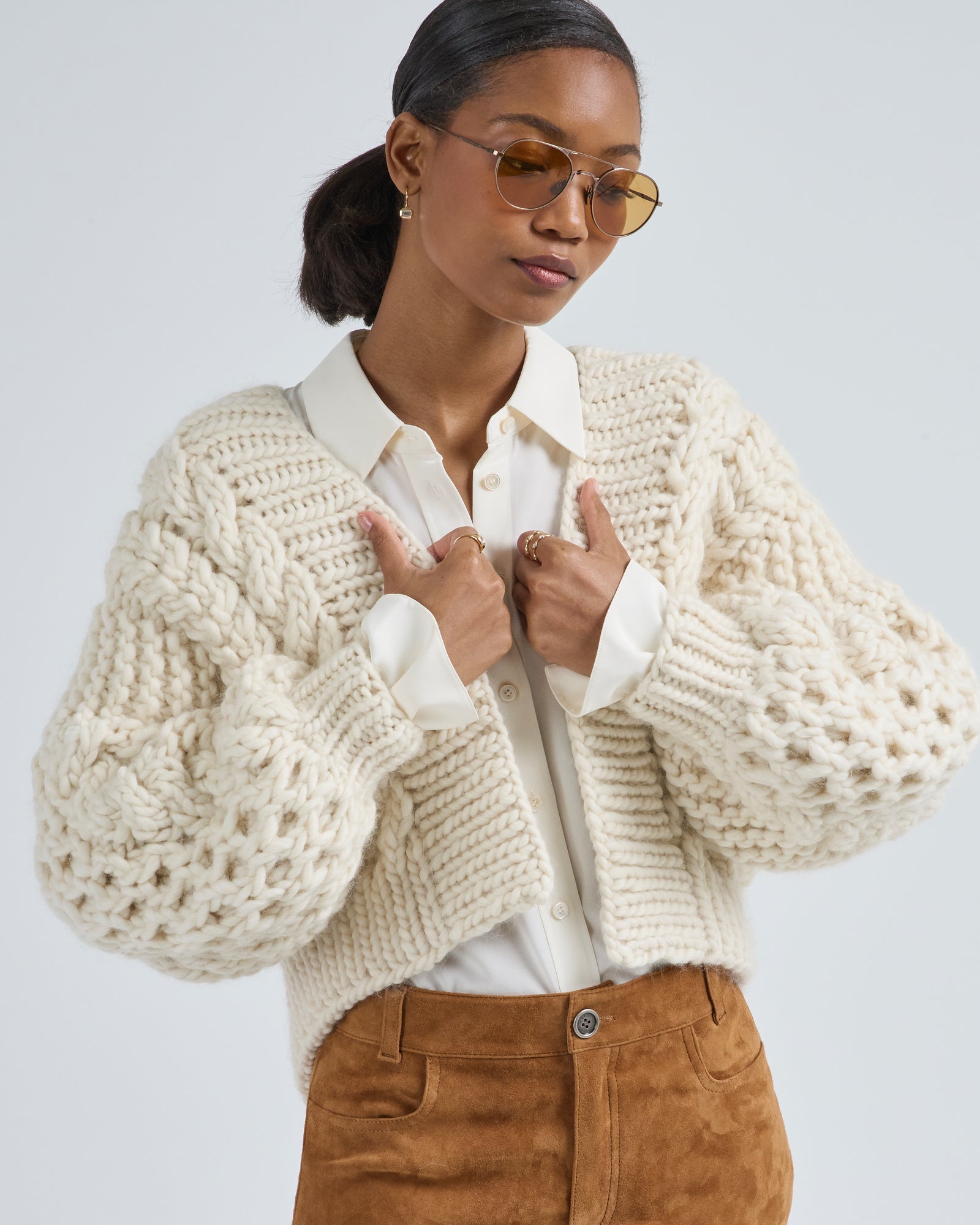 Isabel Marant Faxon Coat Ecru