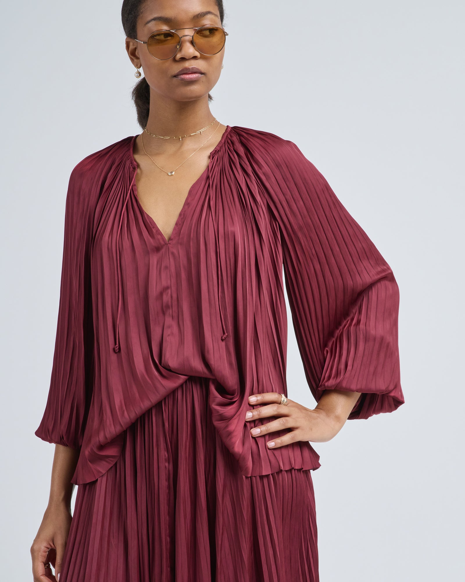 Zero Maria Cornejo Long Issa Dress Sky Blue