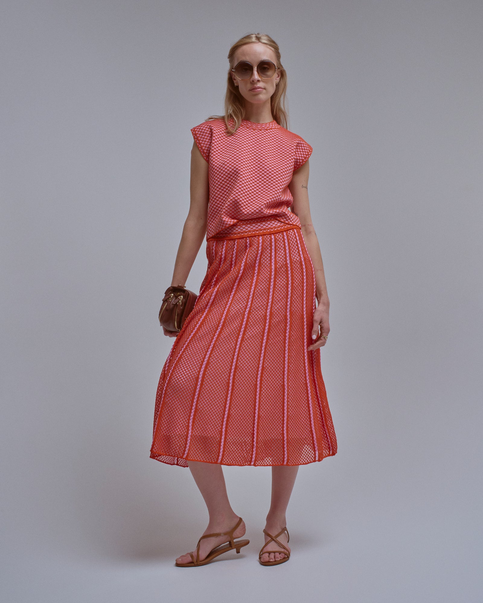 Sabina Savage Silk Scarf 135 X 135 Cm Linen/Bone