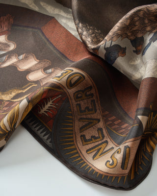 secrets of the bison silk twill square scarf
