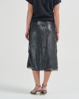sequin midi skirt