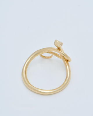 serpent ring with diamonds