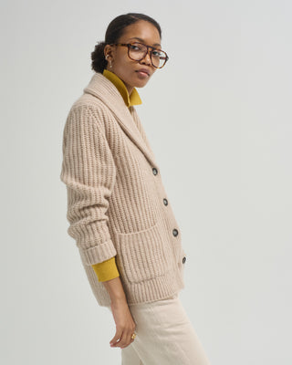 shawl collar cardigan