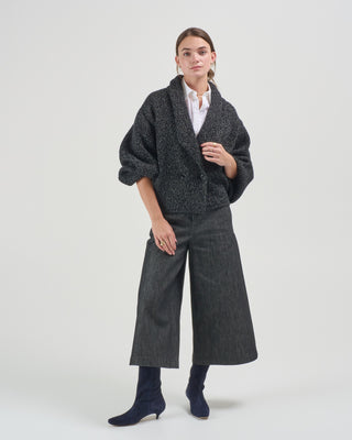 shawl lapel cardigan
