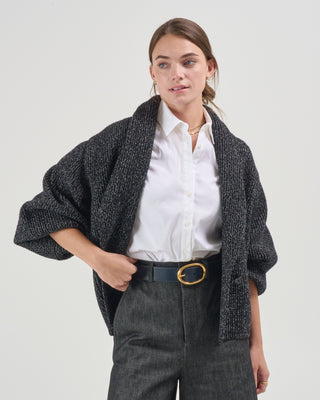 shawl lapel cardigan
