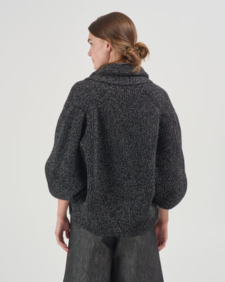 shawl lapel cardigan