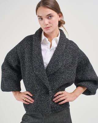 shawl lapel cardigan