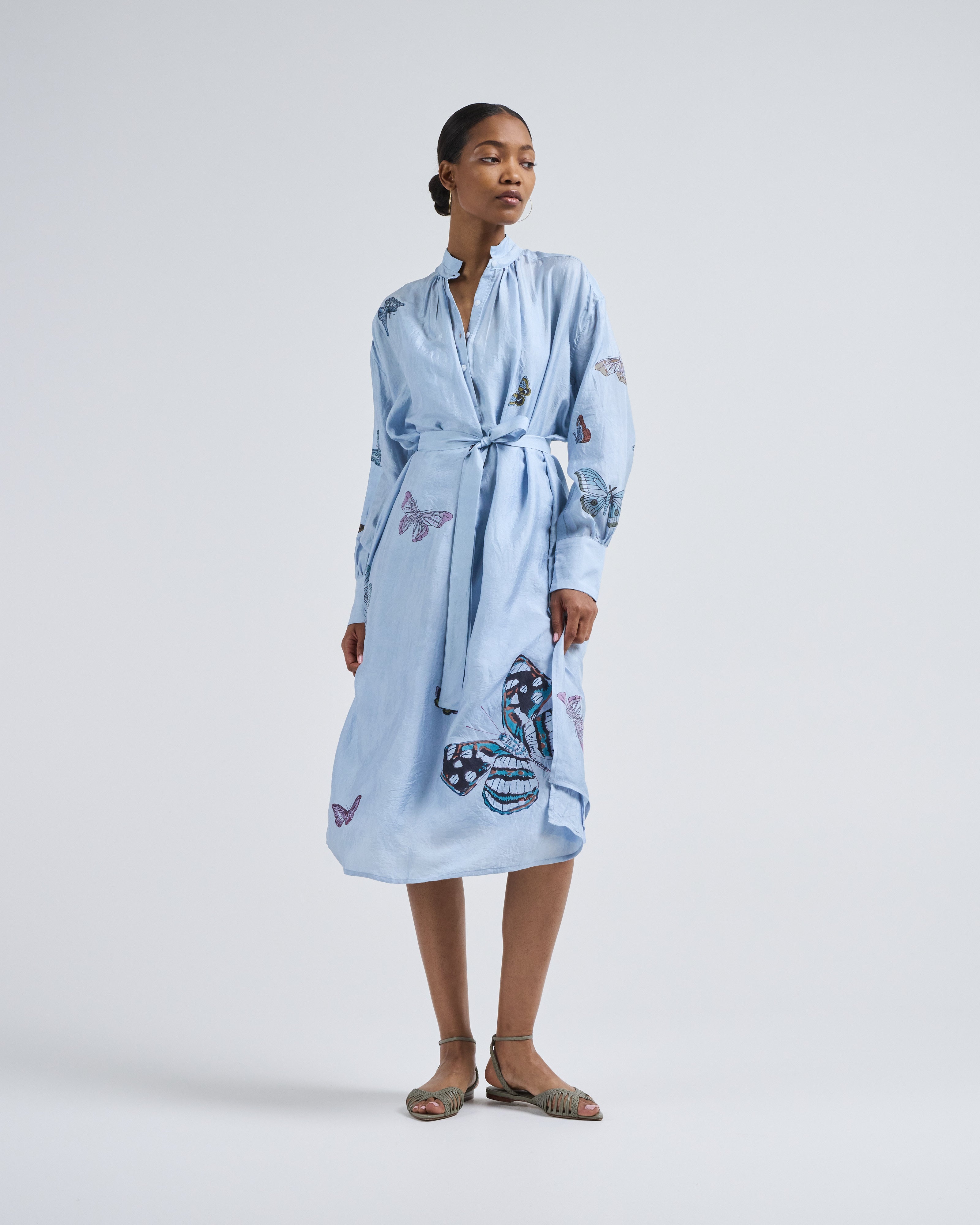 Alix Of Bohemia Shawna Powder Butterfly Dress Blue Alix Of Bohemia Shawna Powder Butterfly Dress Blue