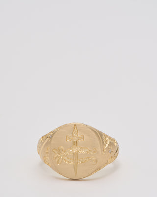 shield maiden signet ring