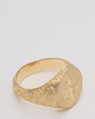 shield maiden signet ring