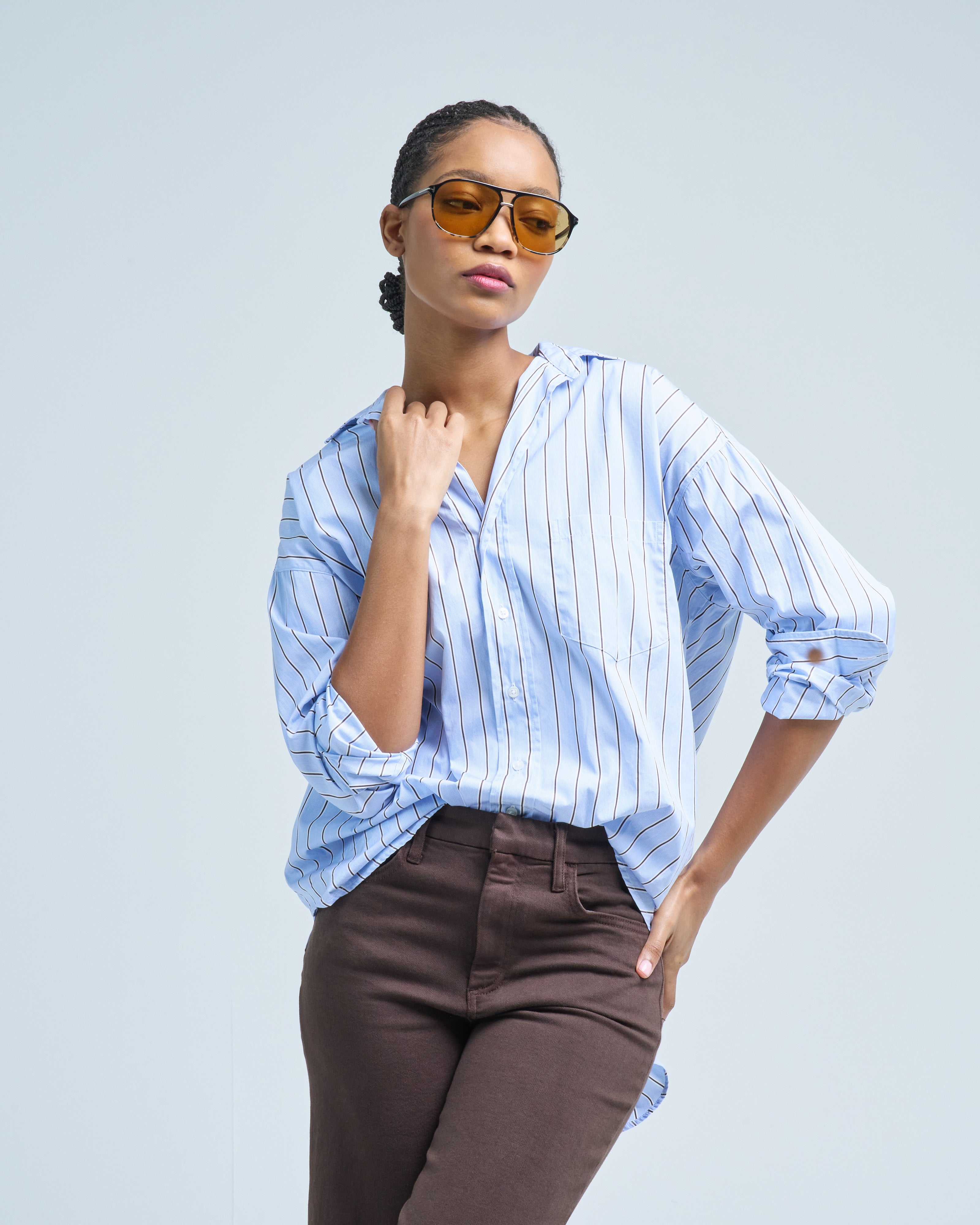 Frank And Eileen Shirley Oversized Button-Up Shirt Bbms Frank And Eileen Shirley Oversized Button-Up Shirt Bbms