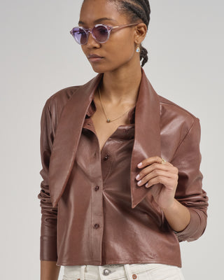 shirt with tie insert
