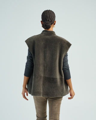 short boxy gilet