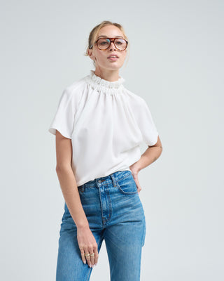 short ruff blouse
