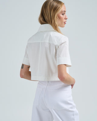 short sleeve button up top