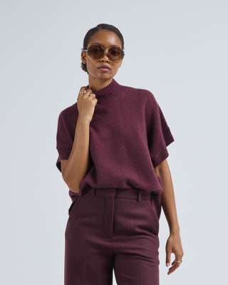 short sleeve cashmere sweater