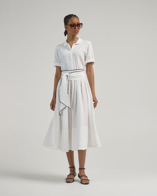 short sleeve cotton bubble dress