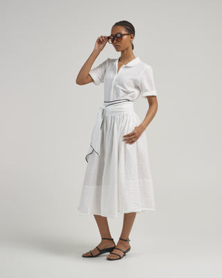 short sleeve cotton bubble dress