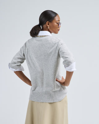 short sleeve crewneck sweater