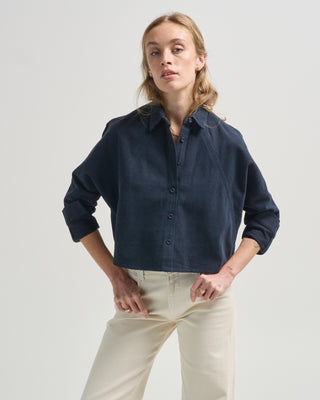 signature 3/4 cropped shirt