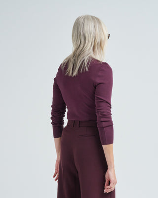 silk round neck sweater