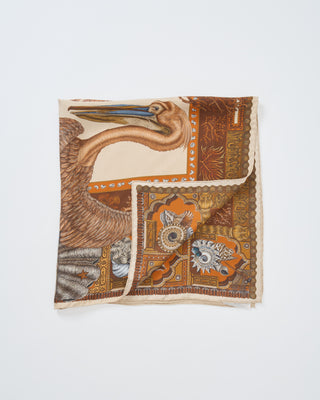 the pelicans and the sea silk square scarf