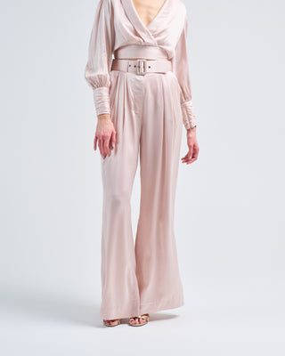 silk tuck pant