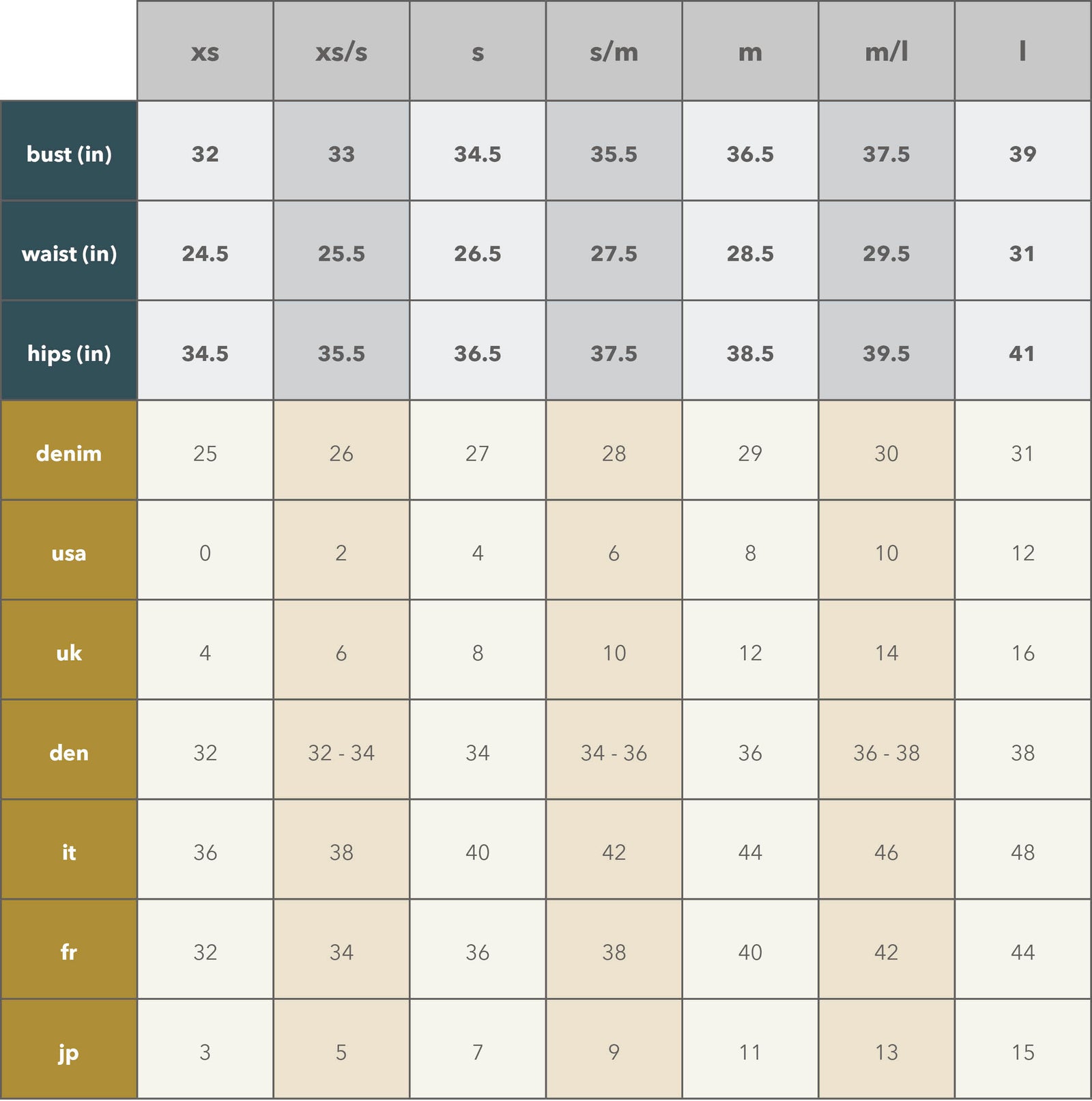 clothing size guide scarpa