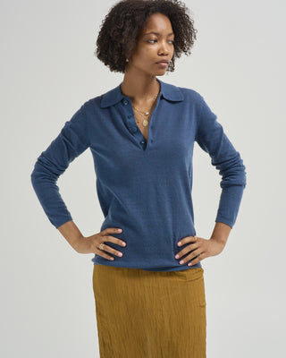 skinlike mercerized wool soft sheer polo