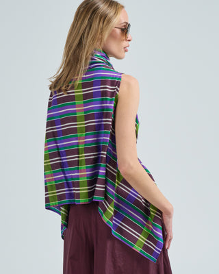 sleeveless tie front top