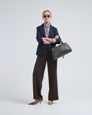 slim long knitted jacket