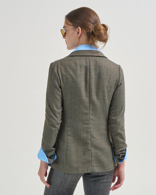 slim long lux texture jacket