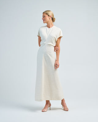 Toteme Slouch Waist Dress Cream