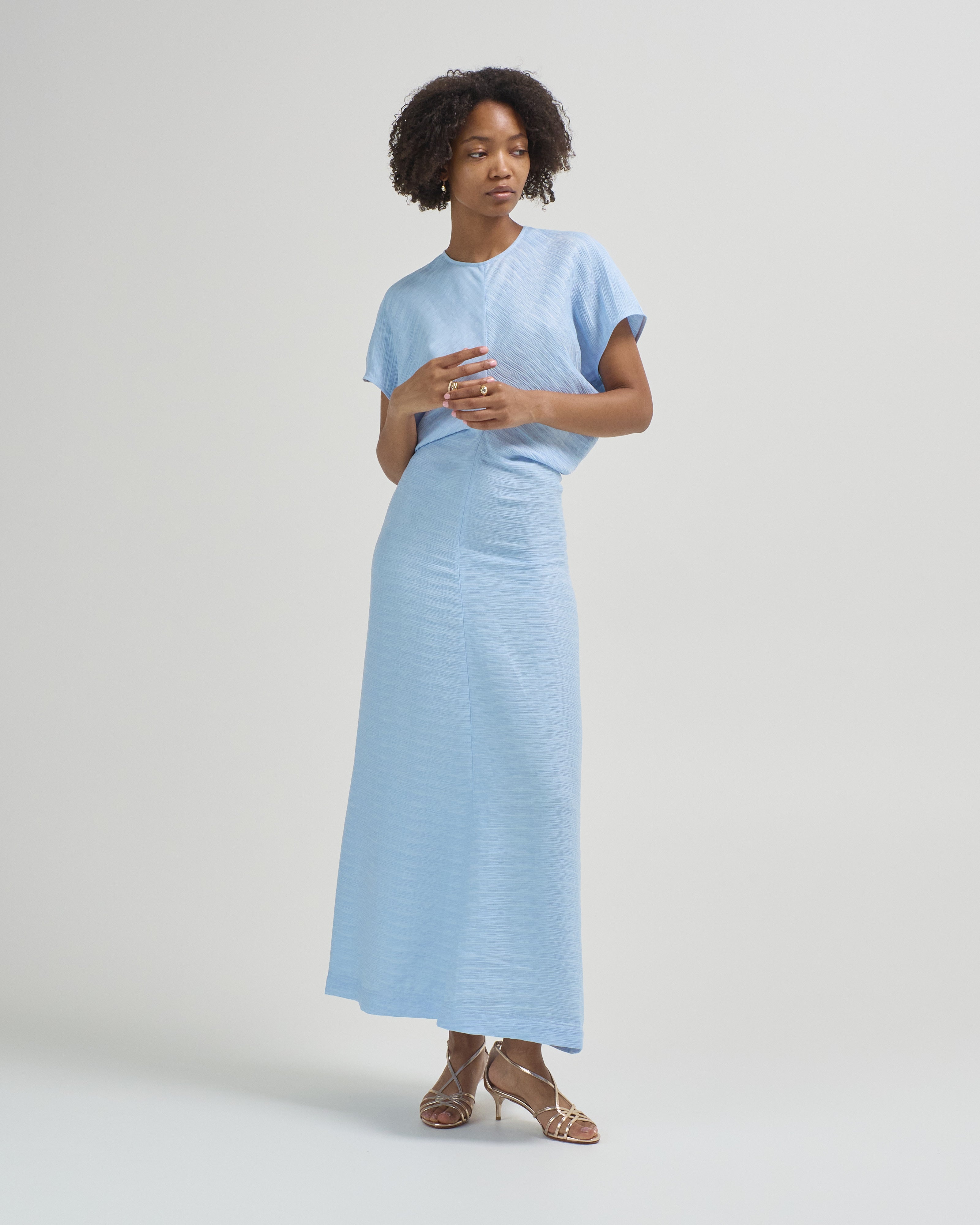 Toteme Slouch Waist Dress Sky