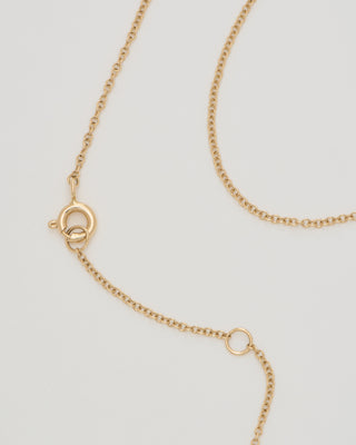 small gold disc necklace