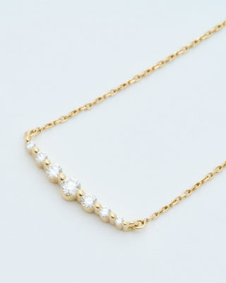 small graduated diamond necklace